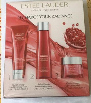 Estee Lauder Nutritious 3Pieces مكياج كريم ماسك و رغوة تنظيف و لوشن